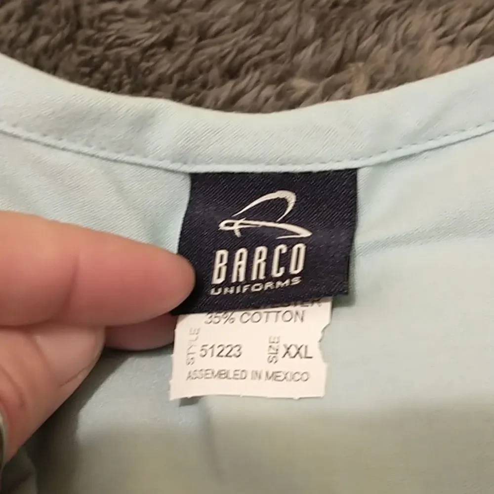 π3/$12 Light teal colored scrub top! - Picture 5 of 6